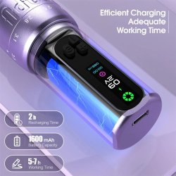 POPU DIVA ADJUSTABLE STROKE WIRELESS TATTOO &amp; PMU MACHINE