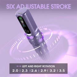 POPU DIVA ADJUSTABLE STROKE WIRELESS TATTOO &amp; PMU MACHINE