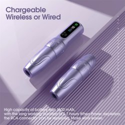 POPU DIVA ADJUSTABLE STROKE WIRELESS TATTOO &amp; PMU MACHINE