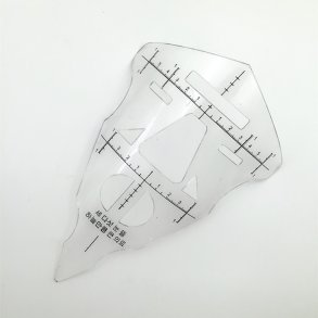 Trekant m�l for SYMMETRY OF EYEBROWS  + Ansigt.