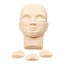 Extra indsats til hoved med jenbryn &amp; mund.