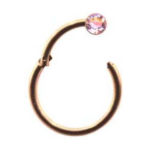 The clicker  ring 1,2 mm. trdtykkelse - GOLD STYLE / ROSE