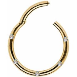 The clicker  ring 1,2 mm. trdtykkelse - GOLD STYLE / JEW.