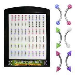 Eyebrow bananas med uv kugle eller cone badebold m�nster