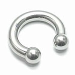 Cirkular barbell. 1,6 mm. trdtykkelse 10-22 mm. diameter