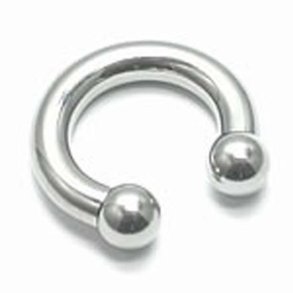 Cirkular barbell. 1,6 mm. tr�dtykkelse.