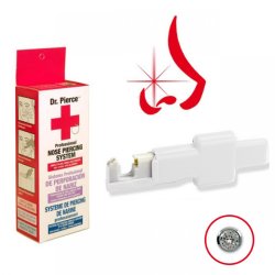 Nse/re pistol engangs med flot hvid sten. - kun 2mm.