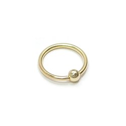 Titan Gold Zicon Ball Closure ring 1,6 mm.