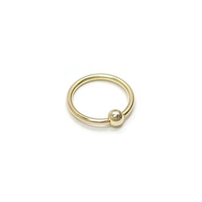 Titan Gold Zicon Ball Closure ring 1,6 mm.