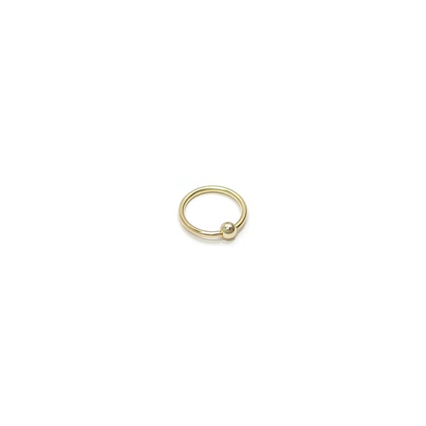 Titan Gold Zicon Ball Closure ring 1,6 mm.