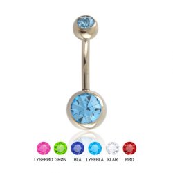 Kir. Stl Jew banan stav med sten i 5/8 mm.