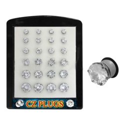 Steel single flare plug with round p Display.