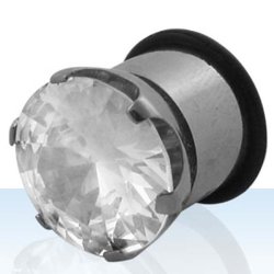 Steel single flare plug with round p Display.