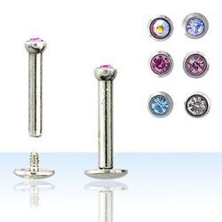 Labrets Surgical steel internally threaded