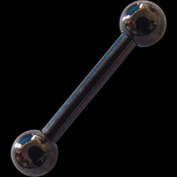 Bld Plast Black Barbell 16 mm