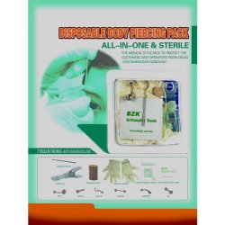 1 stk. piercings st komplet med alt hvad du skal bruge.