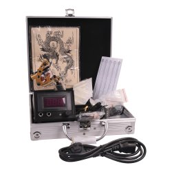 Tattoo st med 1 All Round maskine i Alu kuffert