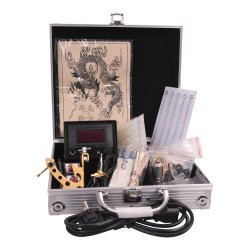 Tattoo st med 1 All Round maskine i Alu kuffert