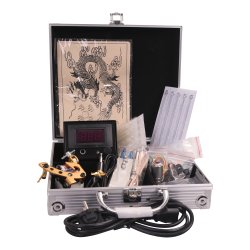 Tattoo st med 1 All Round maskine i Alu kuffert