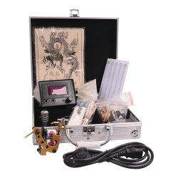 Tattoo st med 1 All Round maskine i Alu kuffert