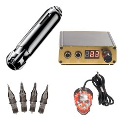 Tattoo st med pen maskine+ tilbehr. Model 8