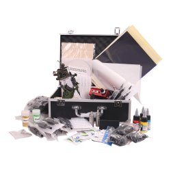 Kuffert tattoo st 2 All Round maskine. Ny forbedret indhold med bla. Tattoo tegninger &amp; Lre DVD