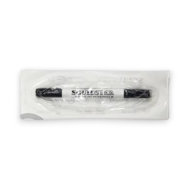 Squidster Tattoo Mini - Brush + 2 mm - sterile pens 2 in 1