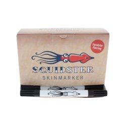 Squidster Tattoo Mini - Brush + 2 mm - non-sterile 2 in 1 pen