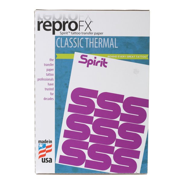 Spirit Classic Thermal - Stencil papir. Orginale fra USA. 100 stk.