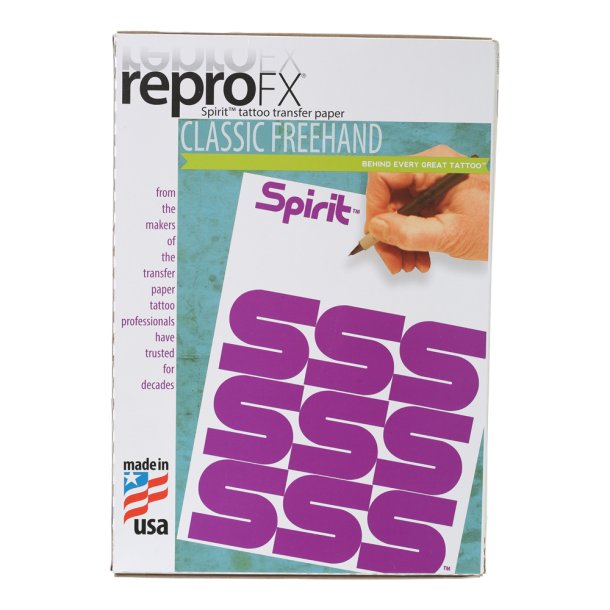 Spirit Classic Freehand - Orginale fra USA. til hnd stencil.