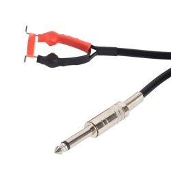 Clip 7 - Tattoo Maskine Clipcord i bld silcone. Kraftig 3 A. 