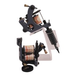 Topst med 3 maskiner/strmforsyning. Stor  indhold bla. Tatto tegning &amp; Lre DVD.