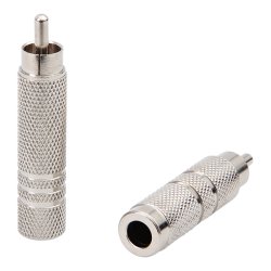 DC Power (3) RCA male stik til 6,5mm female stik.